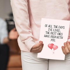 Romantic Anniversary Card&Gift for Women Men, Funny Valentines Day Card for H…