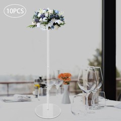 10pcs Acrylic Flower Vase Balloons Rack Stand Weddings Backdrop Decoration 80cm