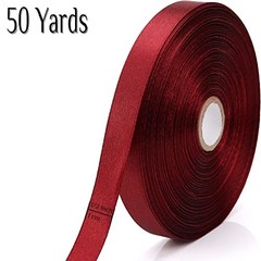 Ribbon for Gift Wrapping 50 Yards Perfect Wedding Party 1/2 inch Wine Red
