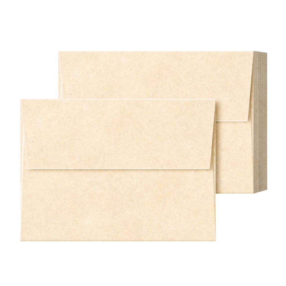A6 Parchment Envelopes – NATURAL – 4 3/4 x 6 1/2″ – 24lb Bond/60lb Text – 25 Qty
