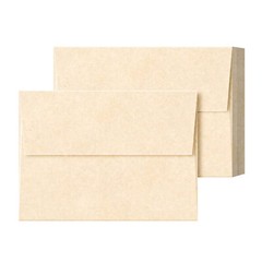 A6 Parchment Envelopes – NATURAL – 4 3/4 x 6 1/2″ – 24lb Bond/60lb Text – 25 Qty
