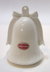 Vintage Japan Bone China White Porcelain Bride Groom Happy Anniversary Ornament