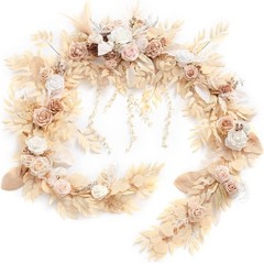 Ling’s Moment 9FT Flower Garland for Backdrop Decorations – Wedding Arch Flowers