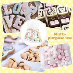 100 Sweet Thank You Tags for Candy Bags – Wedding & Baby Shower Favor Labels, 4x