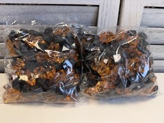 Decorative Acrylic Crystal Gems Colors Ice Rocks orange and black 2 lbs