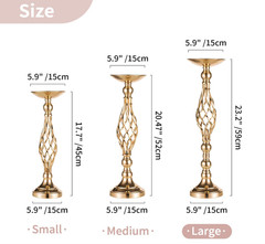 candelabros para centros de mesa decoracion hogar 10 Pcs 23.2″ bodas fiestas NEW