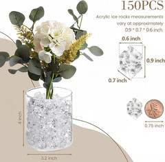 150PCS Fake Diamonds – Acrylic Rocks for Wedding Centerpieces & Table Decor