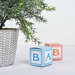 25 BLUE 2″ CUBE Baby Shower Party FAVOR BOXES Party Events Decorations Supplies