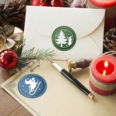 Halloween Christmas Wax Seal Stamp Heads Removable Sealing Brass Stamp Heads
