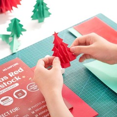 25 Sheets Christmas Red Cardstock – 8.5x11inch/25Sheets, Red/250gsm