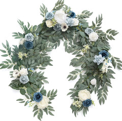 Ling’S Moment Flower Garland – 6FT Eucalyptus & Rose – Sweetheart Table Decor fo