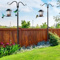 Outdoor Indoor String Light Pole 2 Pack For Deck Garden Holiday Party Wedding US