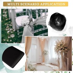 Black Tulle Fabric Roll 54in x 100Yds for Wedding Party DIY Craft Decor