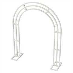 8.5FT Free Standing Arch Flower Stand 3 Poles Moon Door Archway Backdrop Decor