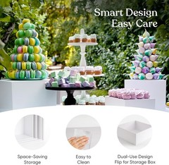 Buffet Risers, Food Risers for Buffet Table, Display Stand Shelf for Catering De