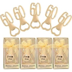 Gold Bottle Opener Set 60th Birthday Party Favors Unique Gift 24 Pcs Durable New