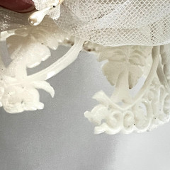 VTG Coast Novelties Spun Cotton Doves Wedding Cake Topper 2 Doves Bell 9″