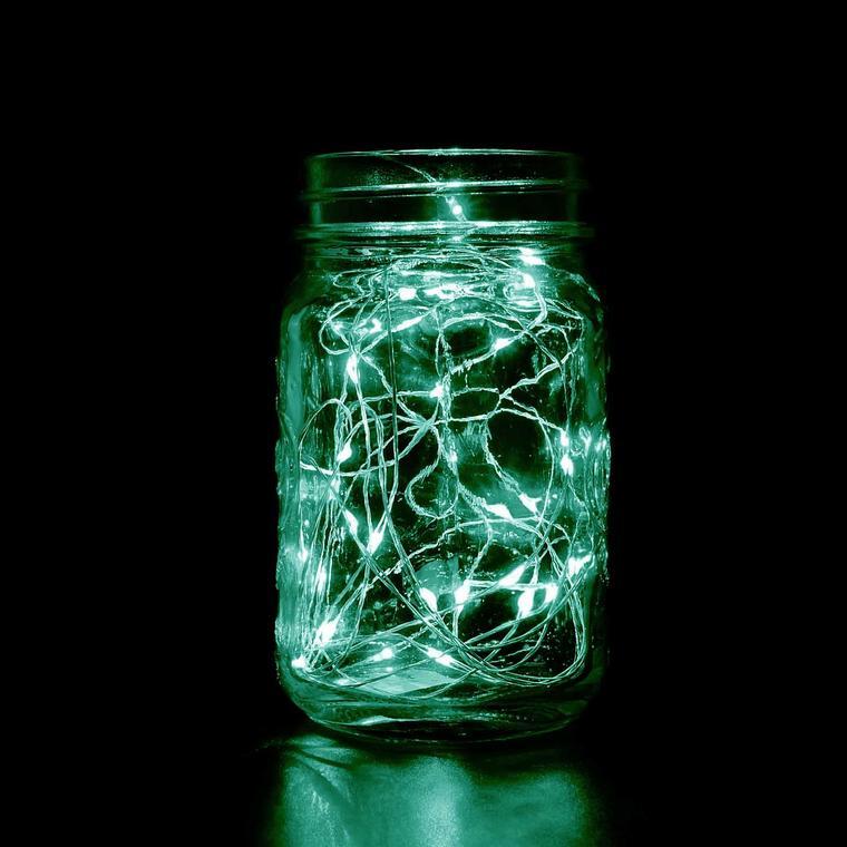 90″ Green Fairy LED Lights Garland Battery Wedding Centerpieces Decoration SALE