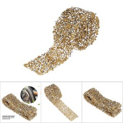 Mesh Wrap Roll Sparkle Crystal Rhinestone Ribbon Wedding Decoration