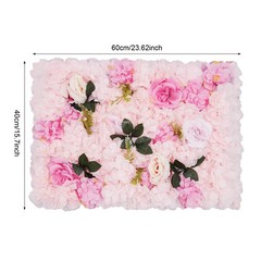 12pcs Artificial Flower Wall Panel Wedding Party Flower Wall Stage Background