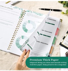 Wedding Planner & Organizer – Hardcover, Metal Corner. 5 Inner Pockets 9.5×11.9”
