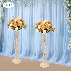 10Pcs Candle Holders Twist Flower Vase Arrangement Stand Decoration for Wedding