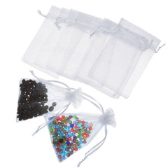 100/200PCS Organza Wedding Party Decor Gift Candy Sheer Favor Bags Pouches 4×6″