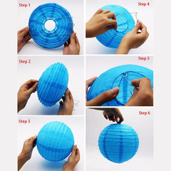 16 Pcs Colorful Paper Lanterns (Multicolor,Size of 4”, 6”, 8”, 10”) – Chinese/Ja