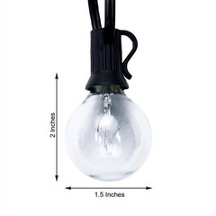 25 feet Warm White 28 Incandescent Bulbs STRING LIGHTS GARLAND Party Supplies
