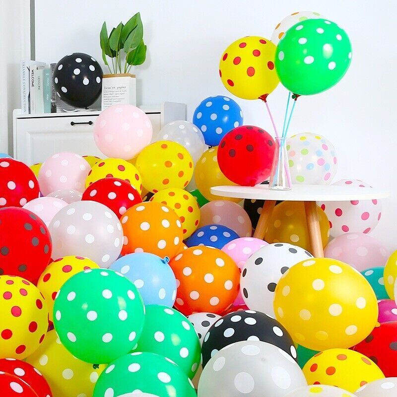 12″ Polka Dot Balloons Helium Spotty Balons Quality Birthday Party Balons Decor