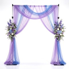 10x10ft Adjustable Wedding Backdrop Stand Background Curtain Pipe Stage Stand US