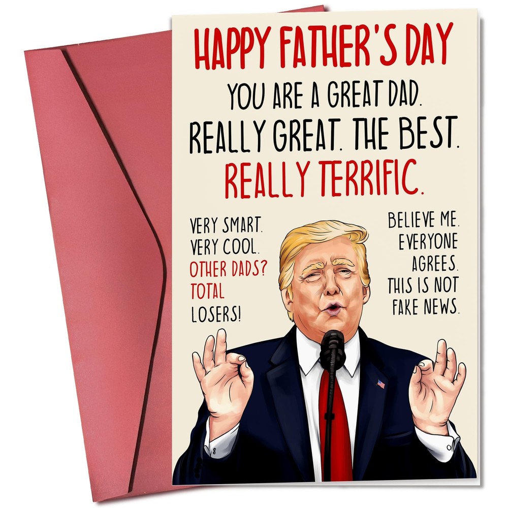 Funny Fathers Day Card – Happy Father’s Day Cards for Dad from Daughter, Son,…