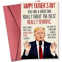 Funny Fathers Day Card – Happy Father’s Day Cards for Dad from Daughter, Son,…