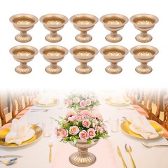 10 Pcs Metal Planter Elegant Wedding Centerpieces Vase for Wedding Party Decor