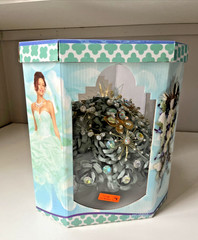Bridal Wedding Bouquet Sea Foam Green Pearls Floral Embellished & Corsage