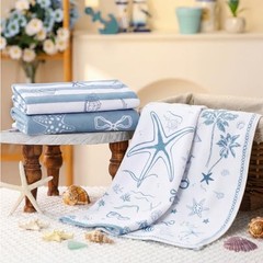 Gilprop 4 Pcs Last Toast on The Coast Bachelorette Beach Towels Seashell Beach
