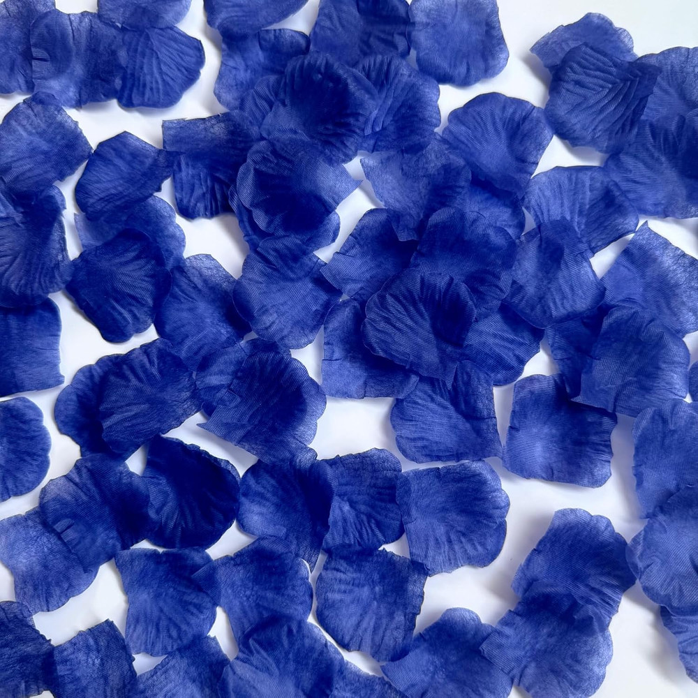 2200 PCS Royal Blue Artificial Rose Petals for Wedding | Royal blue fake rose pe