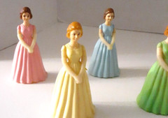Vintage Debutante Formal Dress Gloves MCM Birthday 60s Cake Topper Hong Kong 3″