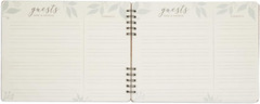 Rustic Wooden Guest Book for Party – 112 Pages, 11.25 x 8.75 in Brown Wood Cover