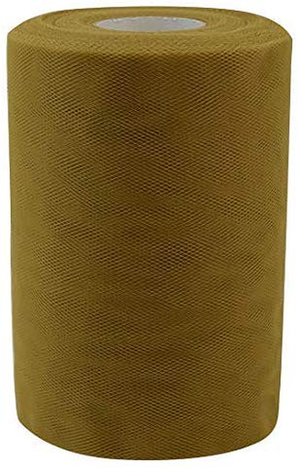 Olive Green Tulle Ribbon Decor – 6″ x 100 Yards, Fall, Thanksgiving, Christmas