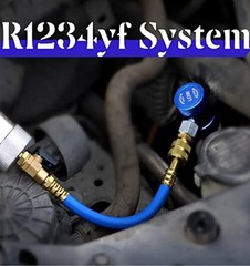 R1234YF & R134A AC Oil Dye Injector Kit with 2 Snaps Quick R134a+R1234yf