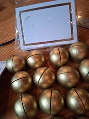 24 Pcs Gold Place Card Holders Wooden , With Cards Wedding, Party, Meeting