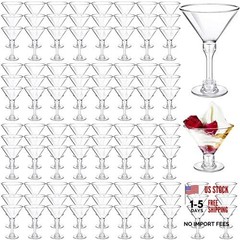 Mini 5 oz Plastic Martini Glasses – Disposable – Mini 100
