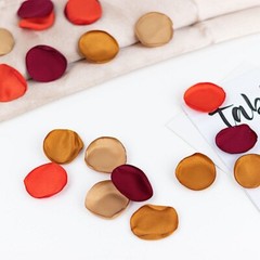 400 RED GOLD Silk Rose Petals Matte Artificial Flowers Table CONFETTI Party