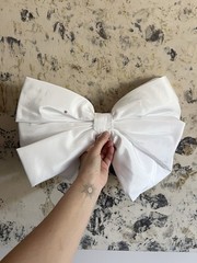 Extra Large Big Taffeta Bow For Decor, Wedding Dress, Gift 15” X 10”