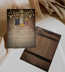 Your Main Event Prints Country Rustic Sunflower Invitations – Rustic Elegant Inv