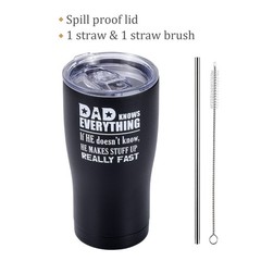 Shamone Tumbler Dad Knows Everything, Gifts for Men, Dad Gifts, Dad Birthday …
