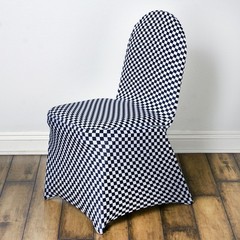 Checkered Spandex STRETCHABLE CHAIR COVERS Wedding Slipcover Supply Banquet