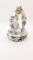 Vintage Dreamsicles Wedding Cake Topper Pastel Floral ‘Kristin’