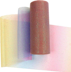 Rainbow Glitter Tulle Rolls 6 Inch X 10 Yards (30 Feet) for Table Runner Chair S